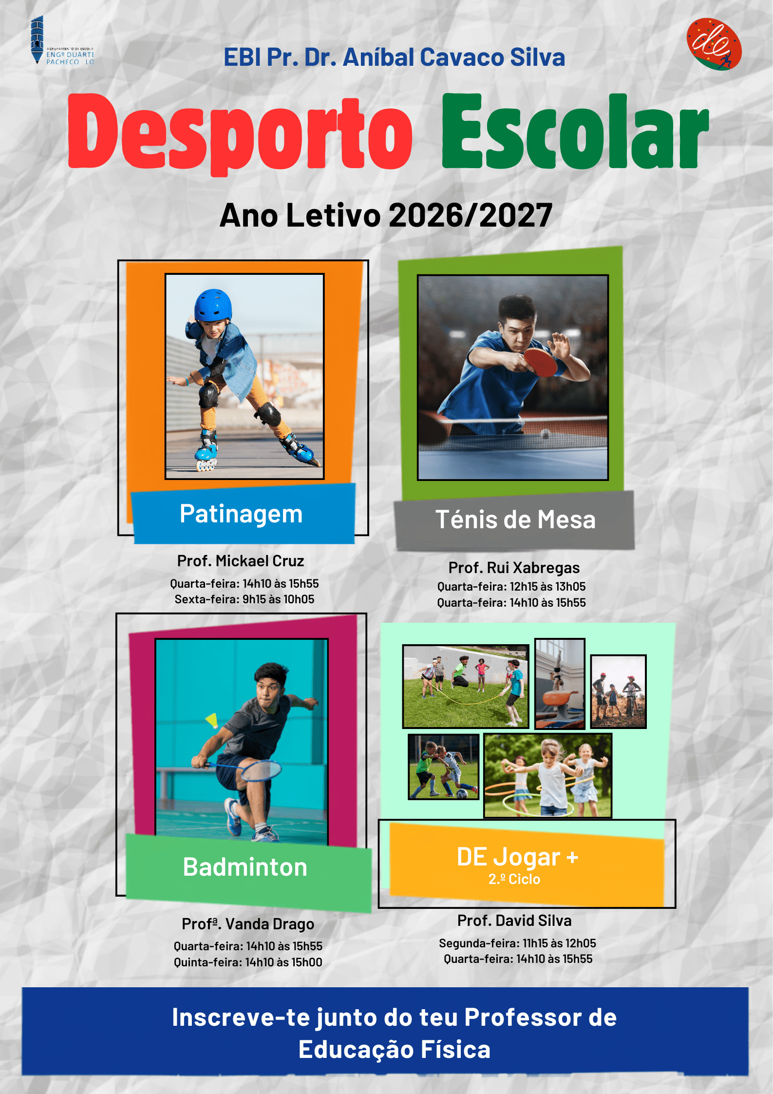 Desporto Escolar - Escola Professor Dr. Anibal Cavaco Silva